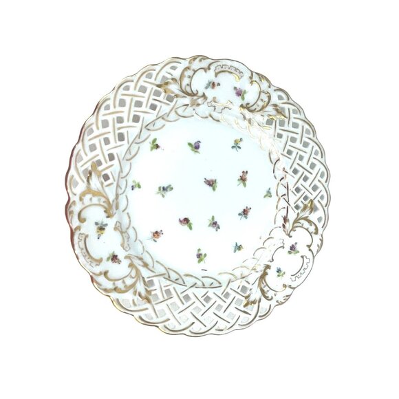 Antique Meissen Richard Klemm, Dresden Crown Mark, 6 Inch Antique German Porcela - Picture 1 of 8